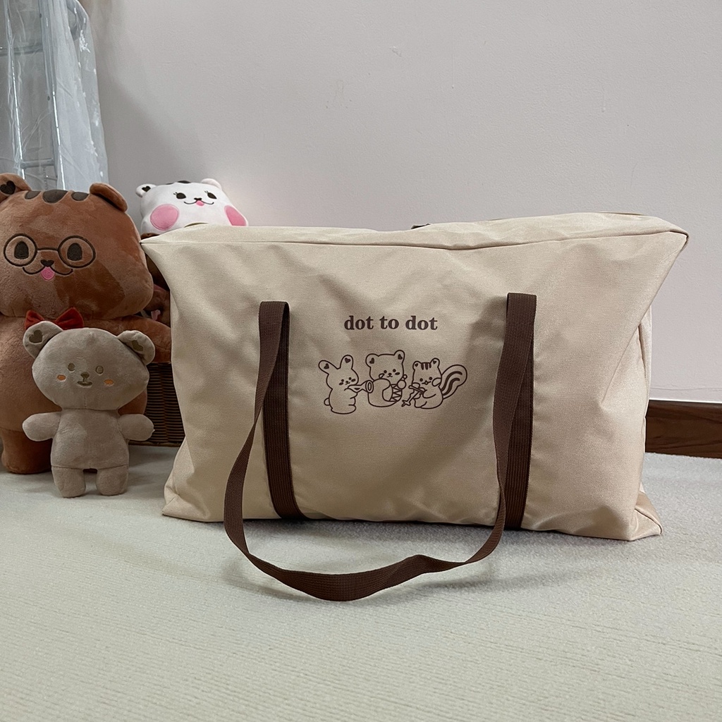 Túi Đựng Chăn Mền / Hành Lý Cỡ Lớn Kiểu Hàn Quốc Tiện Dụng