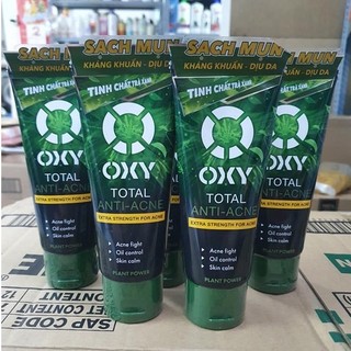 Kem rửa mặt giúp ngăn ngừa mụn oxy total anti-acne 100g