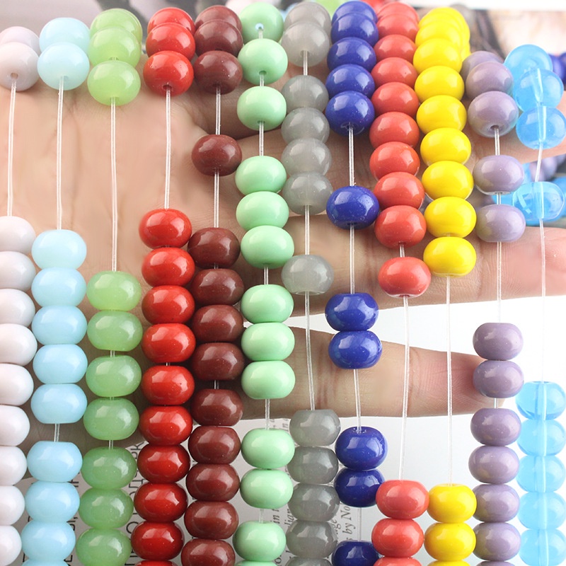 5 hạt xỏ chuỗi dạng mảnh đệm tròn 8m-10mm nguyên liệu làm trâm làm trang sức bông tai nhà thanh