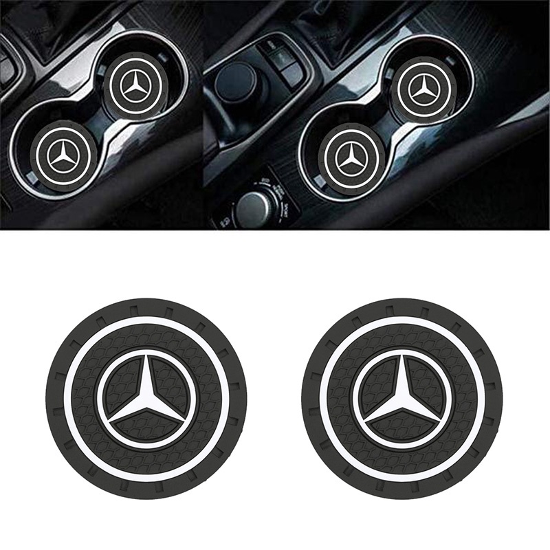 Miếng Lót Giá Đỡ Cốc Nước Bằng Silicon Chống Trượt Tiện Dụng Cho Xe Ô Tô Mercedes