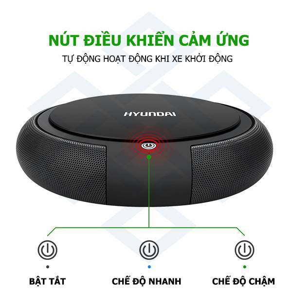 Máy lọc không khí và bụi trong xe ô tô hàng Hyundai chính hãng HY12 - bảo hành 1 năm