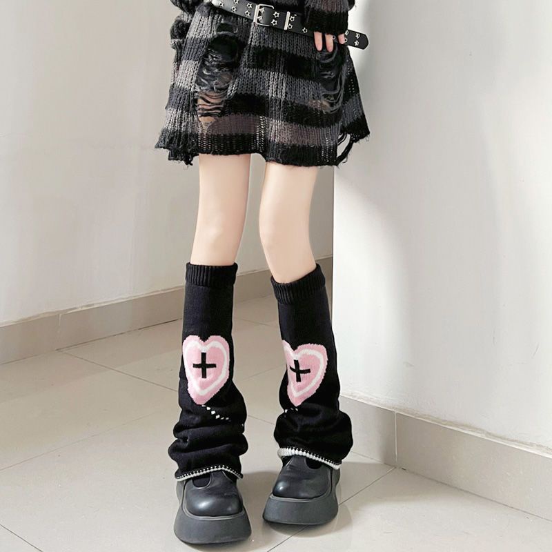 Bán Chạy!F &amp; X Vớ Thu Đông Y2K Chân Rộng Tích Cực Phong Cách Nhật Bản Hình Chú Voi Ấm Áp Vui Nhộn Phong Cách Niche Y2K Cho Nữ