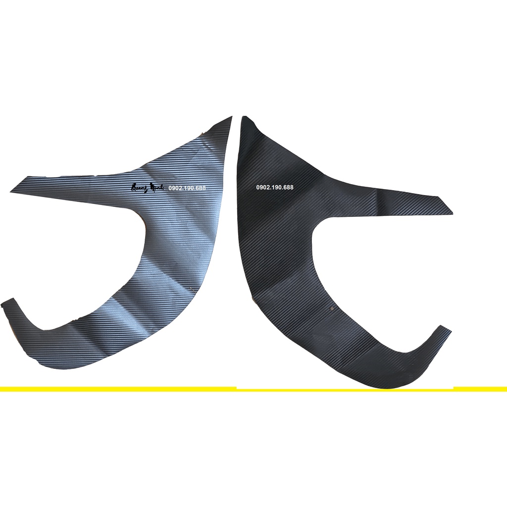 Miếng dán chống xước cửa xe hơi da Carbon Air Fiber cho xe Kia Seltos