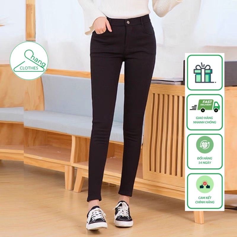 Quần Tregging Cạp Cao Nữ Chang Chất Umi Hàn Co Giãn 4 Chiều Legging Nữ Khóa Giữa Cao Cấp Hàng Việt Nam Xuất Khẩu (VNXK)