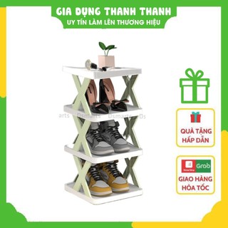 Kệ để giày dép chữ x thông minh có thể tháo lắp gấp gọn, kệ để đồ trang trí đa năng cao cấp