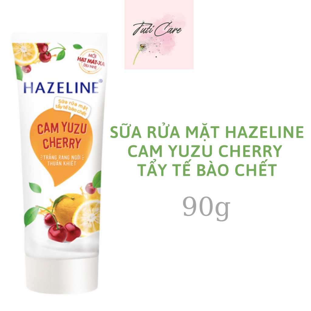 Sữa rửa mặt | Sữa rửa mặt HAZELINE Cam Yuzu Cherry Tẩy tế bào chết 100g