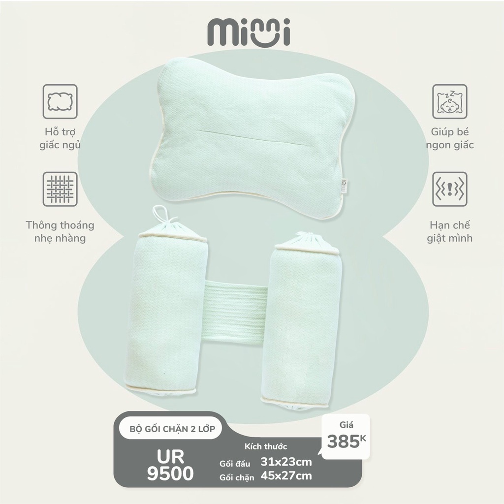 Bộ gối chặn Uala Rogo Mimi xinh xắn sơ sinh