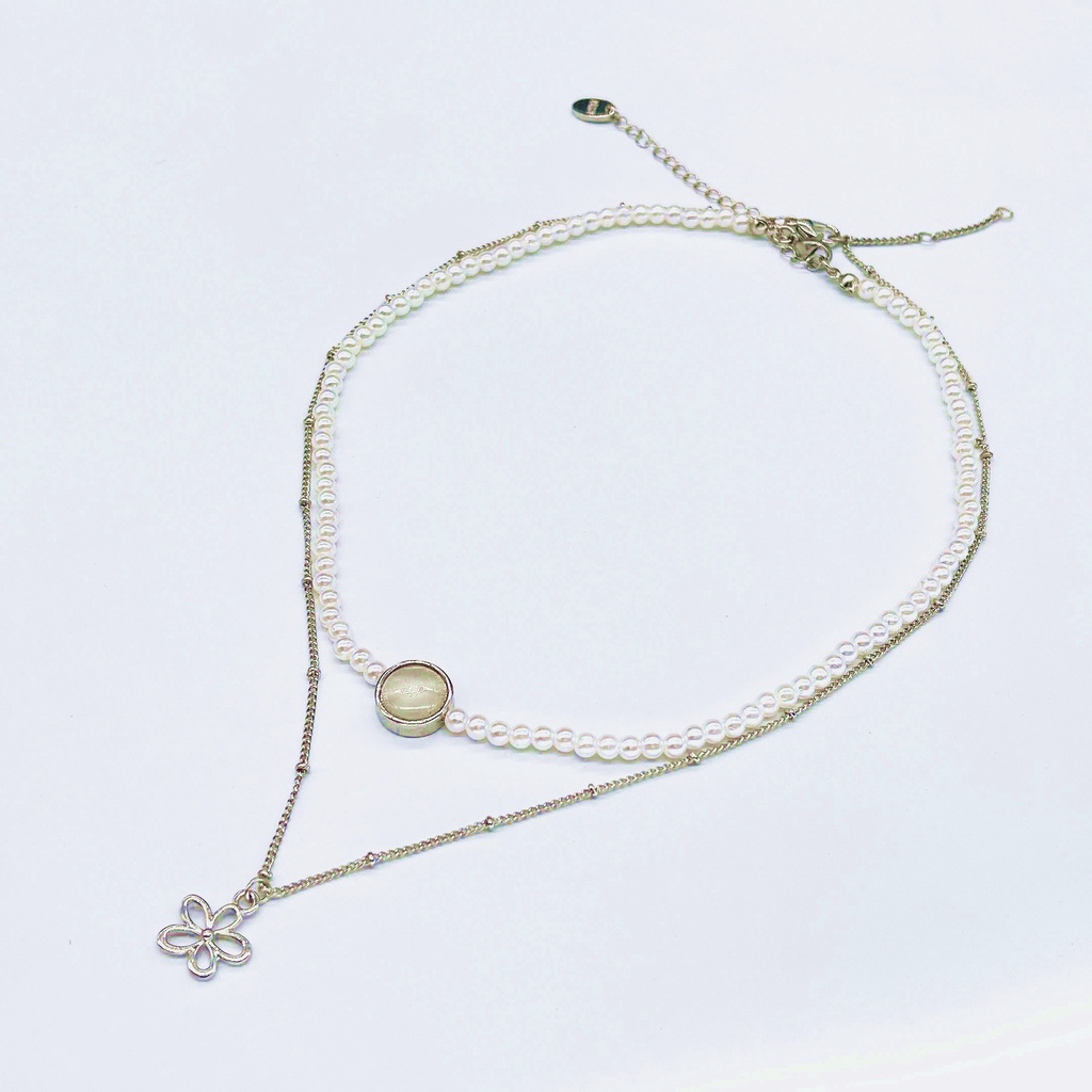 Vòng cổ Mặt Hoa Ngọc Trai Kpop BTS Bangtan Boys 2022