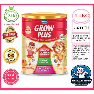 Sữa vinamilk dielac grow plus 2+ gp3 sữa non - hộp 1,4kg