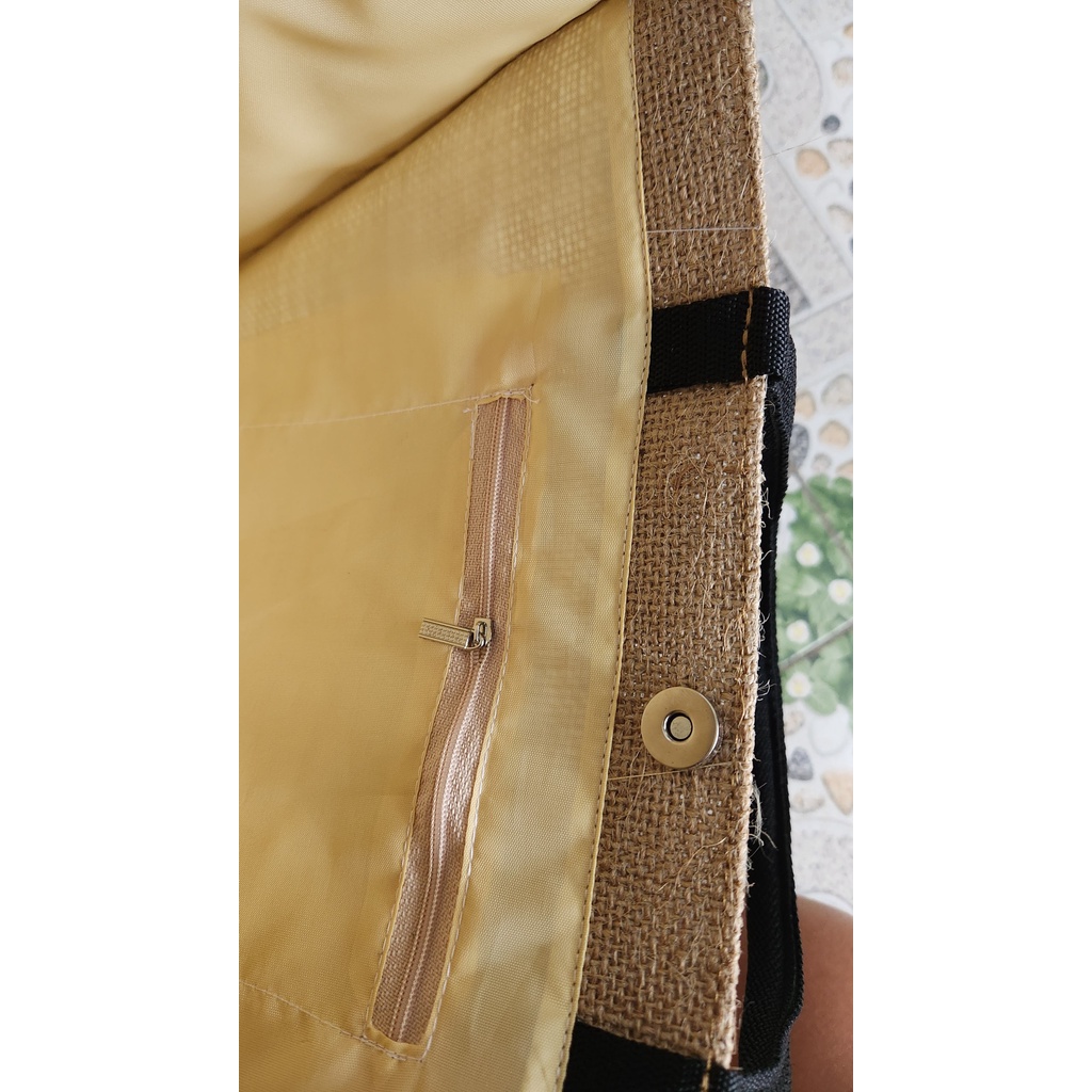 Túi Tote Vải Đay Tự Nhiên Phom Cứng Loại Đặc Biệt, Dùng Trơn Hoặc Để Vẽ Hàng VN Xuất Khẩu