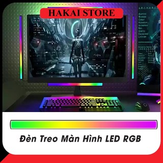 Thanh đèn treo màn hình led rgb điều khiển từ xa , cổng usb gắn màn hình máy tính tv hiệu ứng led đổi màu