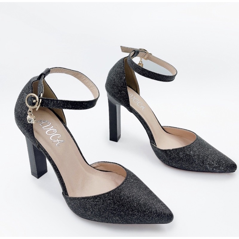 Giày mũi nhọn gót vuông A22