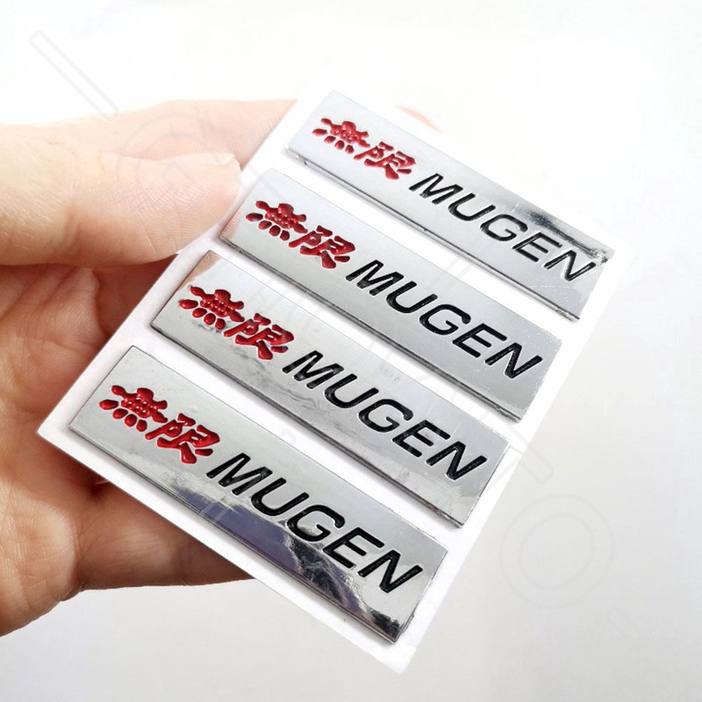 GTIOATO MUGEN 3D Kim Loại Huy Hiệu Xe Hơi Biểu Tượng Xe Biểu Tượng Oto Biểu Tượng Ô Tô Huy Hiệu Ô Tô CảI TiếN Biểu Tượng Xe Hơi Phụ KiệN Trang Trí Ô Tô Cho Honda City BRV Civic Jazz Brio CRV Accord HRV Mobilio Odyssey Fit