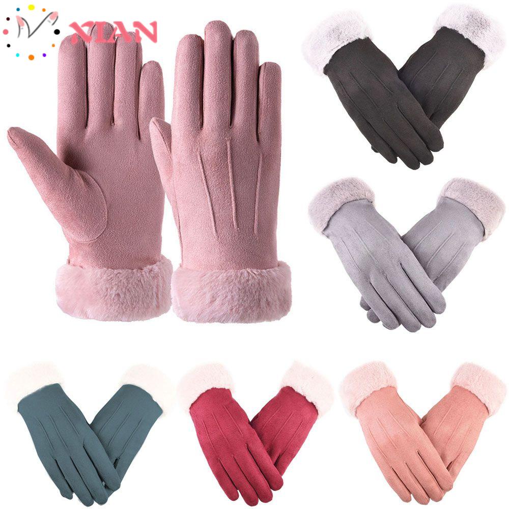 Găng Tay Lông Nhung Thể Thao Có Thể Sử Dụng Màn Hình Cảm Ứng Dễ Thương Cho Nữ