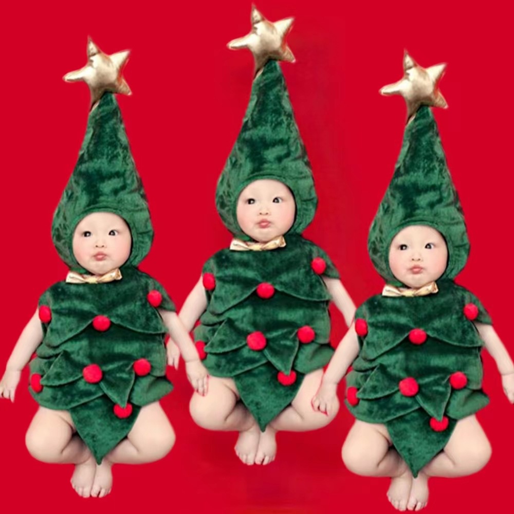 Bộ Đồ Hóa Trang Cây Thông Giáng Sinh / Halloween Cho Bé