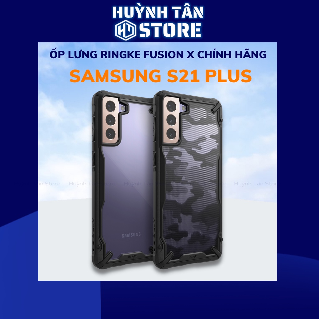 Ốp lưng s21 plus s21 plus 5g RINGKE chính hãng trong suốt chống sốc FUSION X chống ố vàng phụ kiện điện thoại huỳnh tân