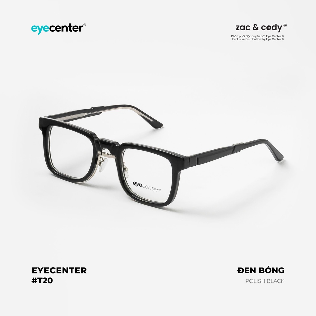 Gọng kính cận nam nữ chính hãng ZAC&CODY A93S lõi thép chống gãy cao cấp nhập khẩu by Eye Center Vietnam
