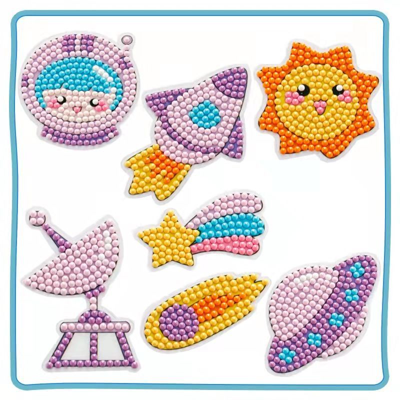 Túi Đồ Chơi Xếp Hình Công Chúa Hoạt Hình Đính Đá Thủ Công diy Dành Cho Trẻ Mẫu Giáo