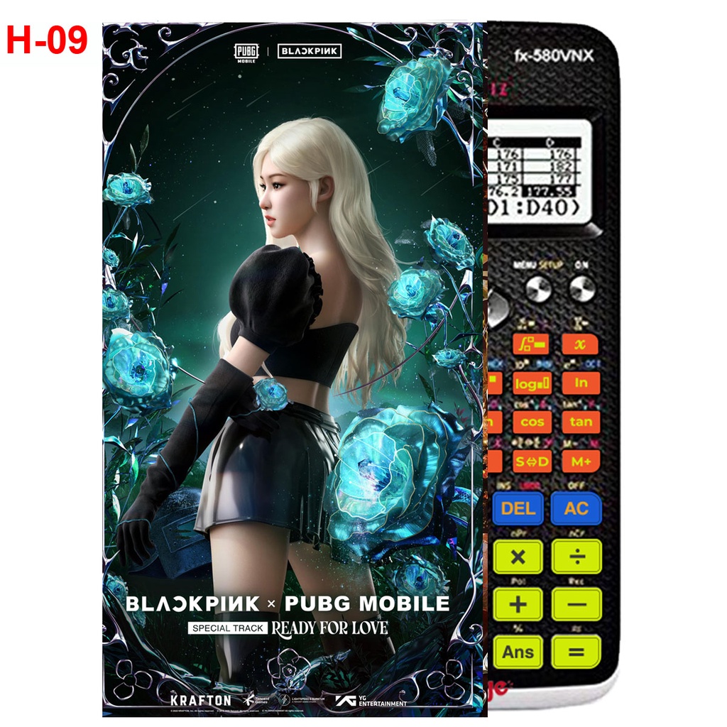 Decal Máy tính CASIO fx570, fx580...nhóm nhạc Blackpink