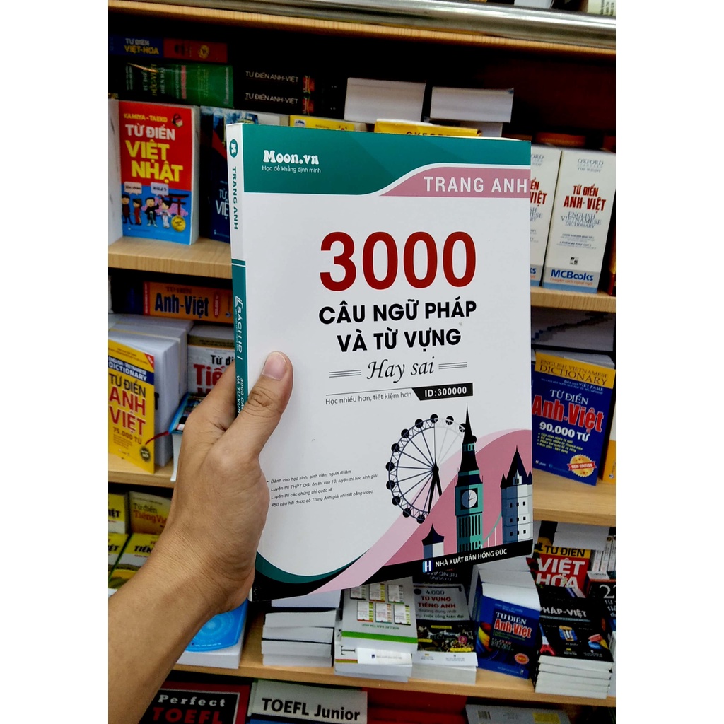 Sách 3000 Câu Ngữ Pháp Và Từ Vựng Hay Sai