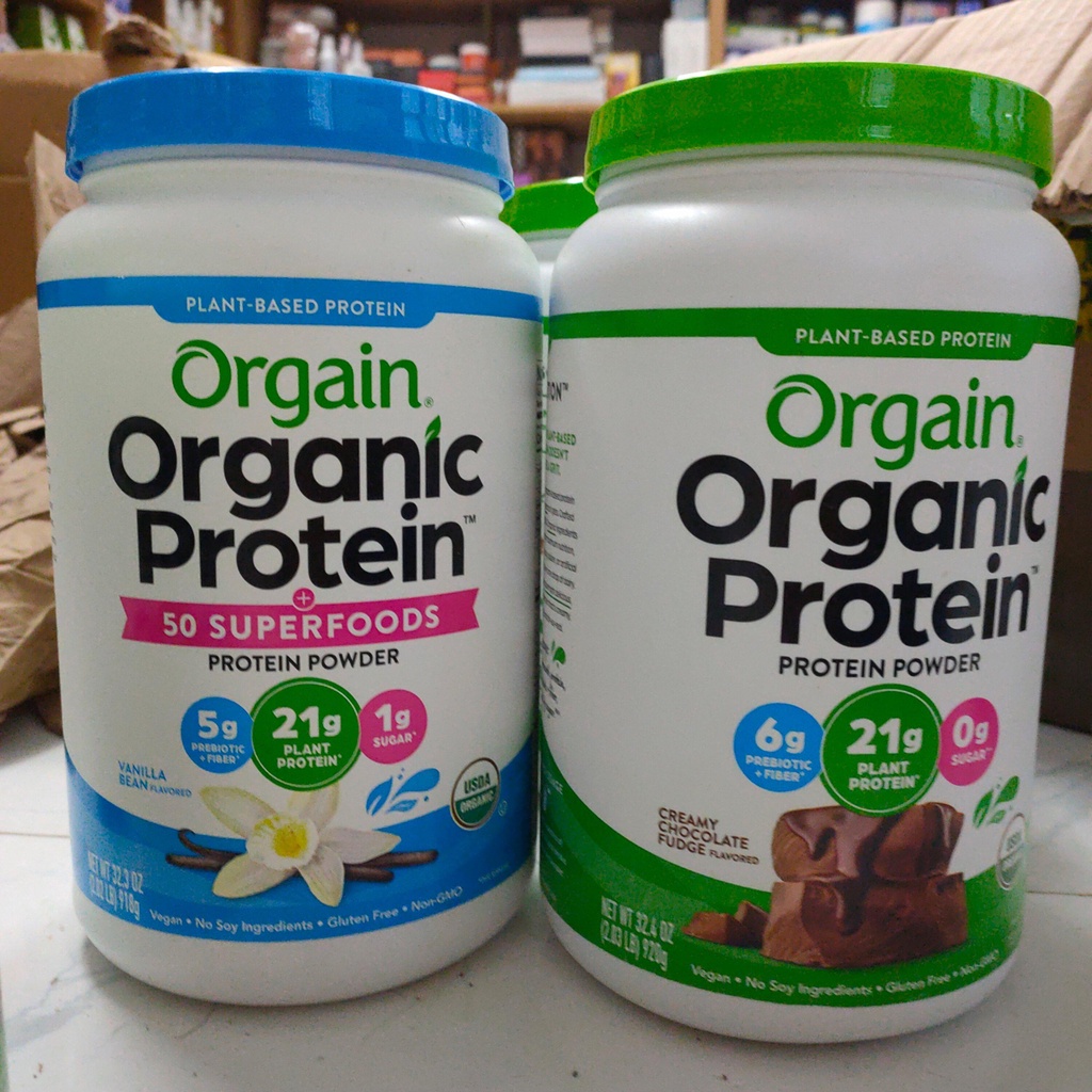 Bột Protein Hữu Cơ ORGAIN Organic Protein 918g MỸ