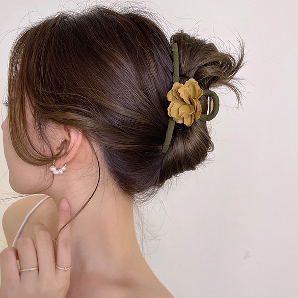 Kẹp Tóc Hình Hoa Phong Cách Retro Tinh Tế Cho Nữ