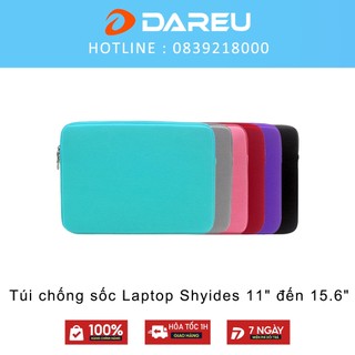 Túi chống sốc Laptop Shyides 11" đến 15.6" nhiều màu sắc - Lót lông mịn