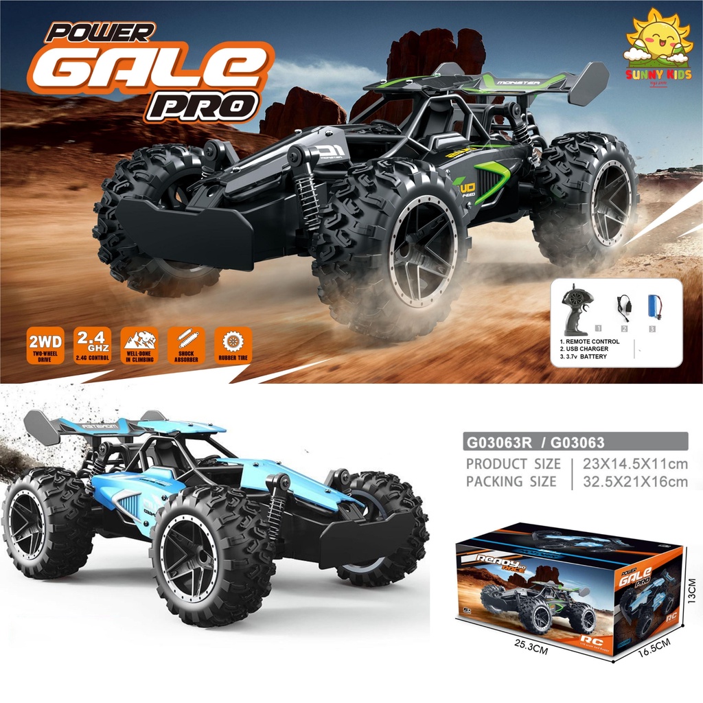 Xe đua điều khiển từ xa tốc độ cao F1 GALE cao cấp, Drift chuyên nghiệp, 20km/h, tần số 2.4GHz, sóng xa 40m - Sunny Kids