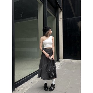 Áo Lệch Vai Phối Bính