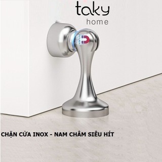 Chặn Cửa Siêu Hít Nam Châm, Chống Va Đập Cửa Với Tường, Với Miếng 3M Gắn Sàn - Tường, Không Khoan Đục. TakyHome 1300