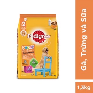 Thức ăn hạt chó con Pedigree vị gà trứng sữa túi 1.3kg