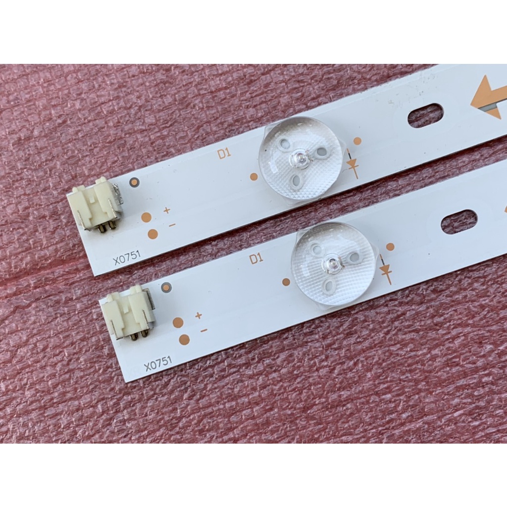 LED TIVI LG 32LF520A 32LF520D MỚI 100% BỘ 2 THANH MỖI THANH 5 BÓNG MỖI BÓNG 3V DÀI 58,8cm SV0320AK4-Rev09-5led-150310