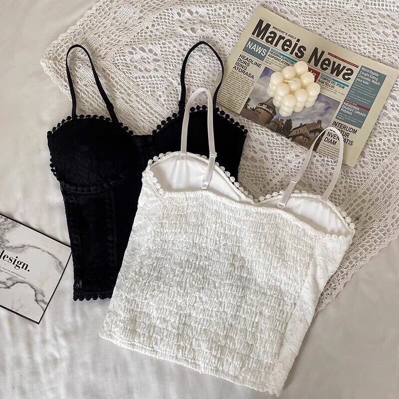 Áo bra nữ viền ren nổi mềm êm sexy quyến rũ có đệm ngực 1837