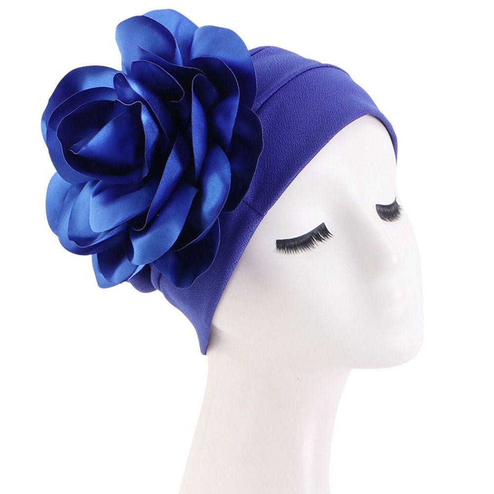 Mũ Turban Trùm Đầu Đính Hoa Lớn