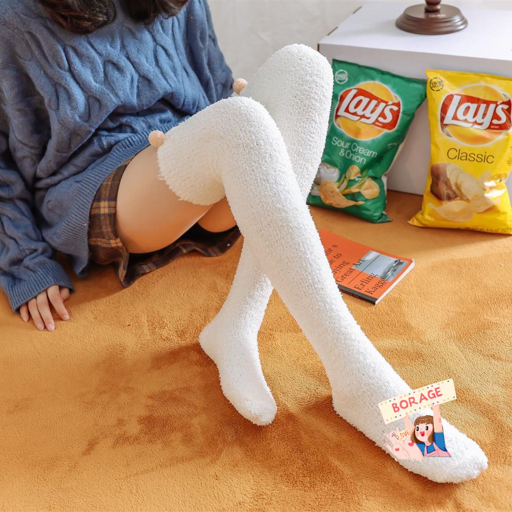 Vớ Ngủ Dày Họa Tiết Kẻ Sọc Cho Nữ