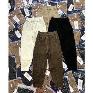 Quần nhung tăm baggy 4 màu