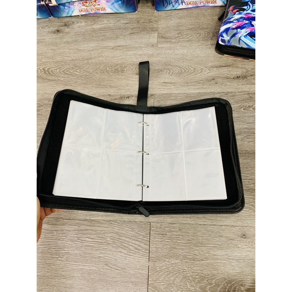 Sổ đựng card , album da sưu tập thẻ bài Pokemon Yugioh Hàn quốc Card anime