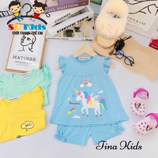 Bộ thun lạnh bé gái Cánh Tiên