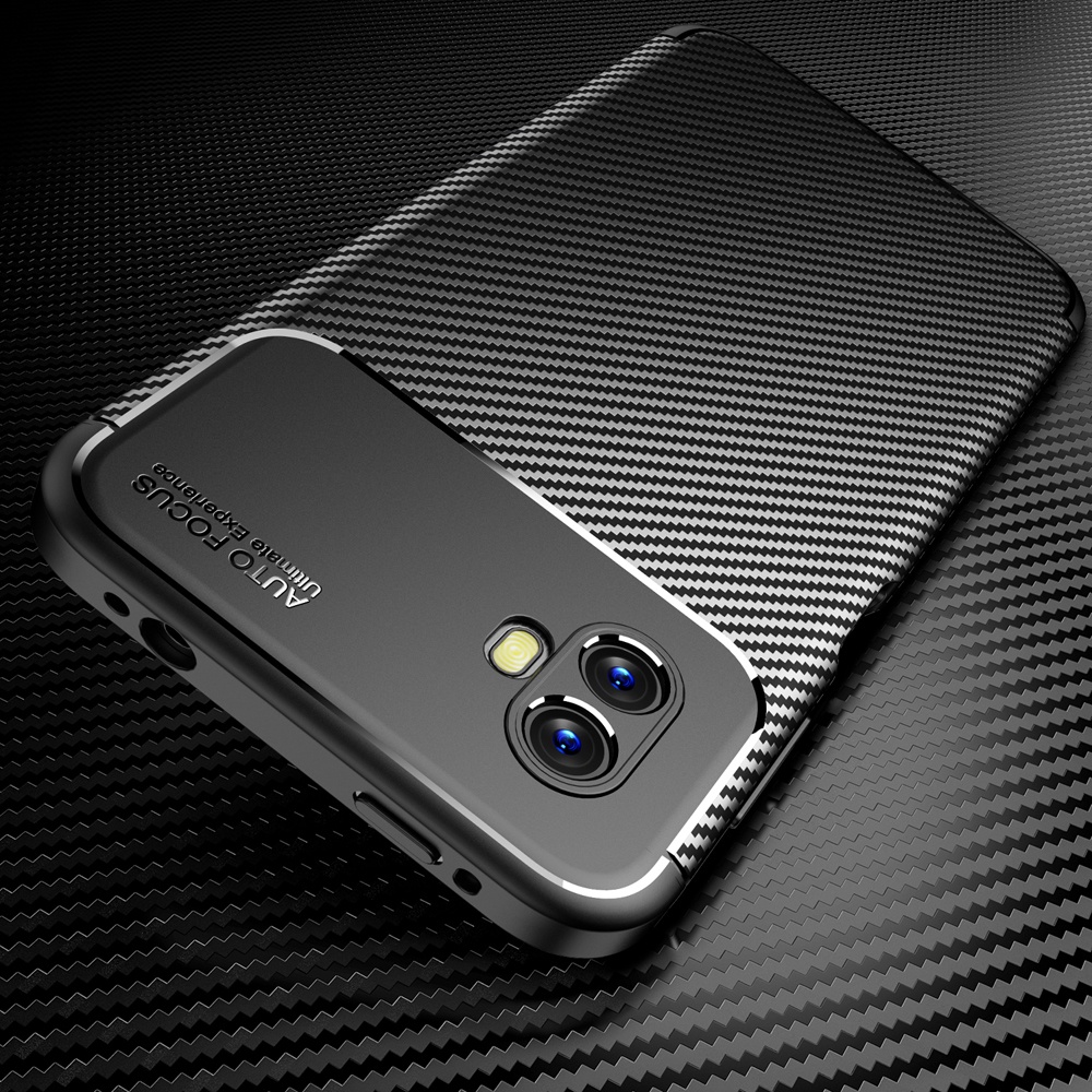 Dành Cho Samsung Galaxy Xcover 6 Pro Sang Trọng Sợi Carbon Họa Tiết Ốp Lưng Silicon Chống Sốc