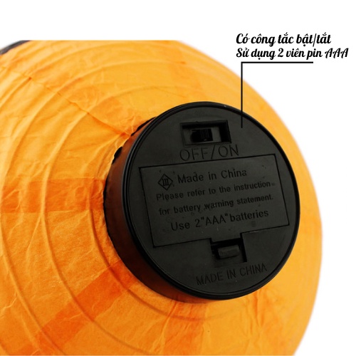 Đèn Lồng Giấy Halloween Trang Trí Tiệc Lễ Hội Hóa Trang Có Đèn Led Phát Sáng