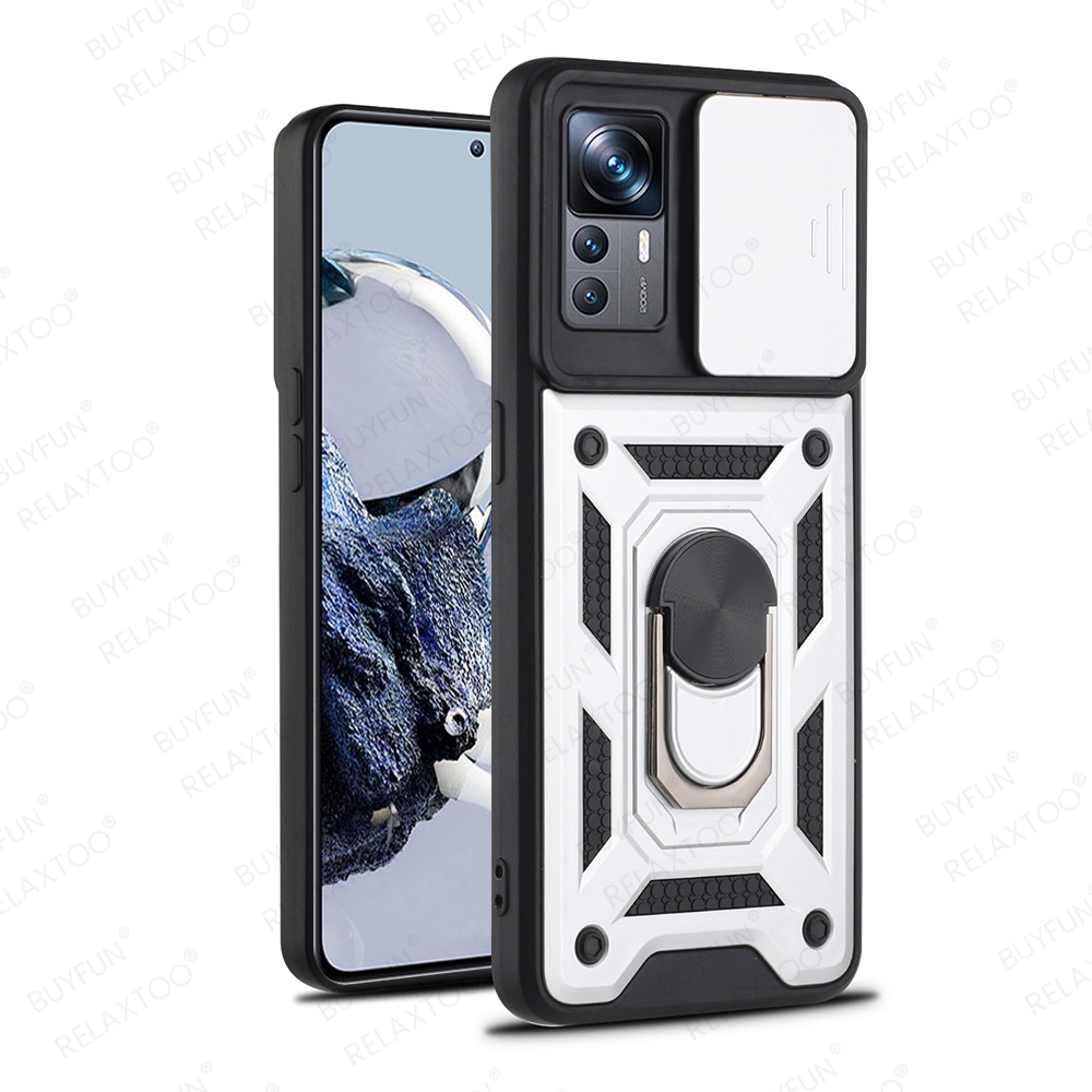 Ốp Điện Thoại Có Nhẫn Xỏ Ngón Tay Cho Xiaomi 12T Pro Redmi K50 Ultra 12Tpro 5G