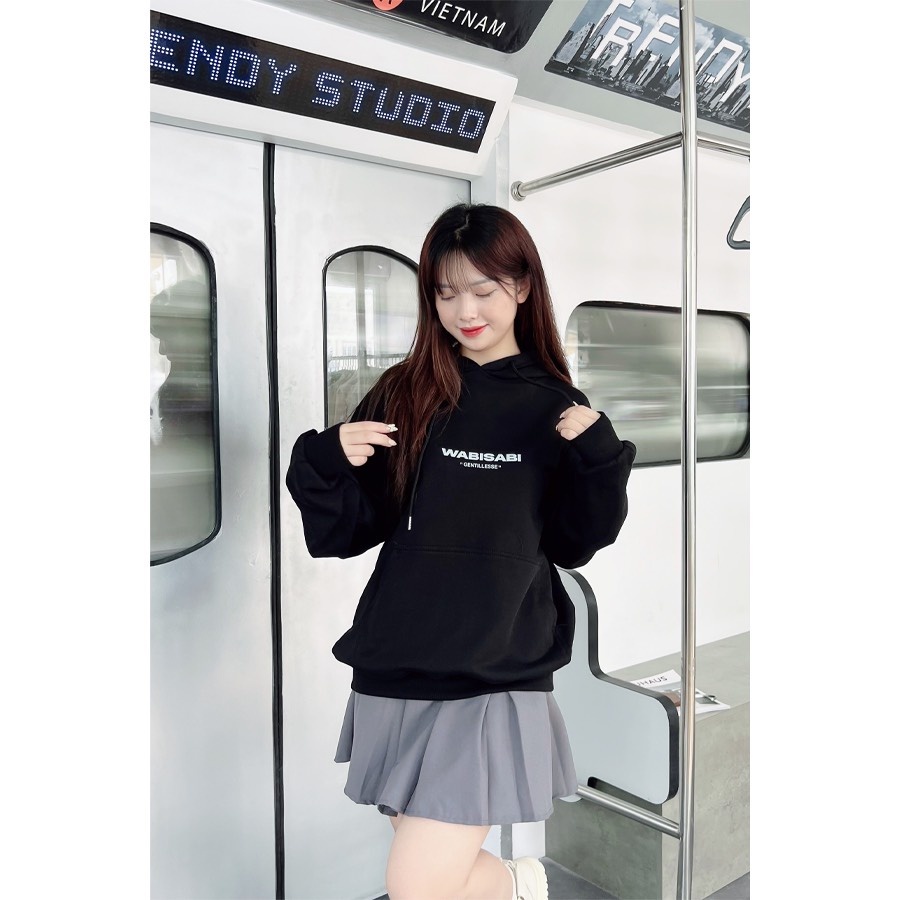 Áo Hoodie Wabisabi Nỉ cotton chính phẩm - WSHD2