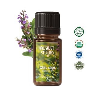Tinh dầu Xô thơm - Clary sage August Studio, 100% Nguyên chất từ thiên nhiên, chai 10ml/30ml