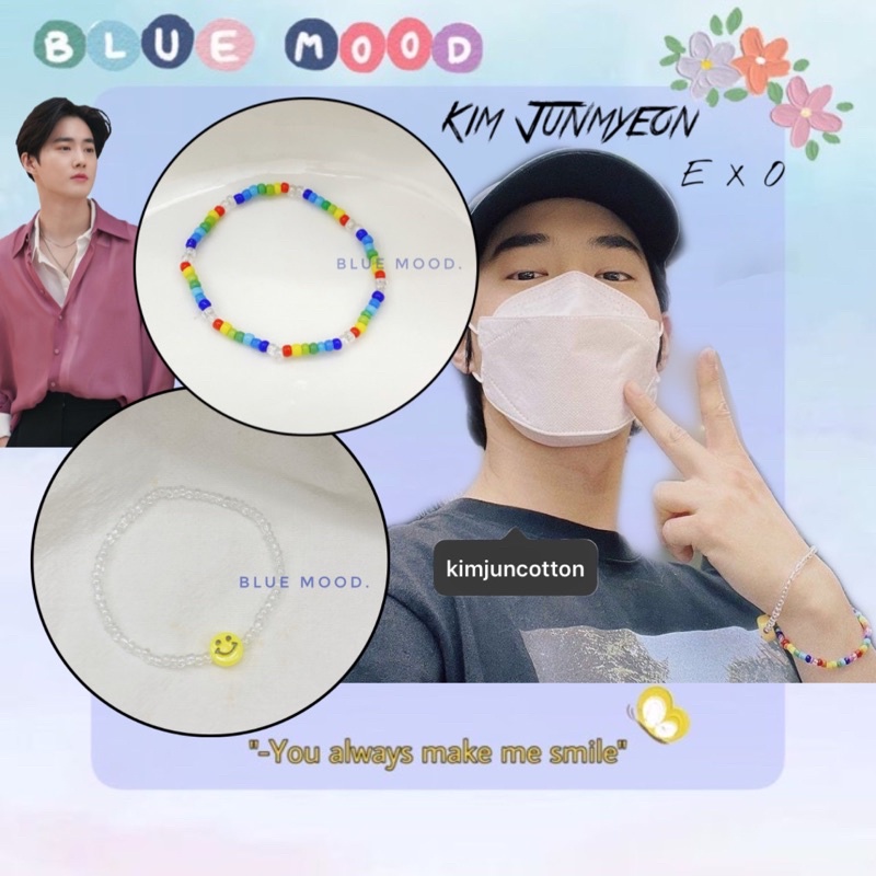 Vòng tay handmade hạt cườm Inspired Suho Exo