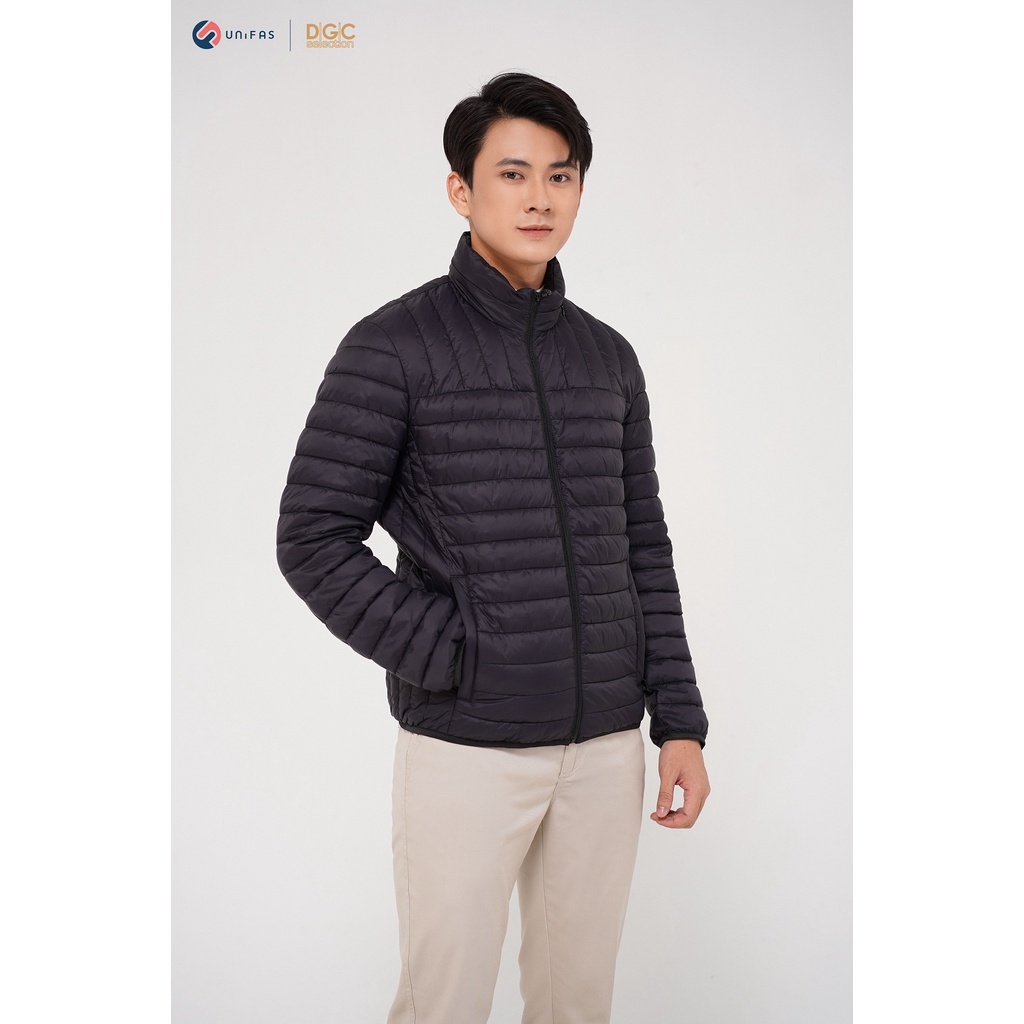 Áo khoác phao nam chống thấm nước DGCs 3 lớp thiết kế chần ngang vải Polyester - WAJKBB09M