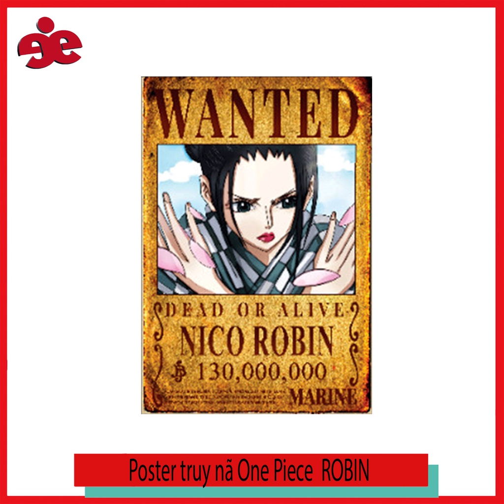 Giảm giá Poster truy nã Nico Robin - One Piece - BeeCost