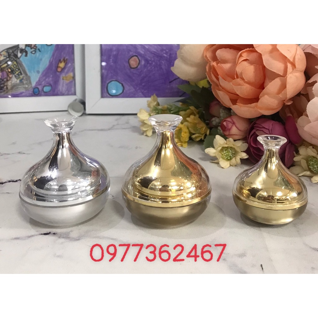 Vỏ lọ chiết kem, vỏ hộp đựng mỹ phẩm HŨ CHÓP 10ml (NHẬP)
