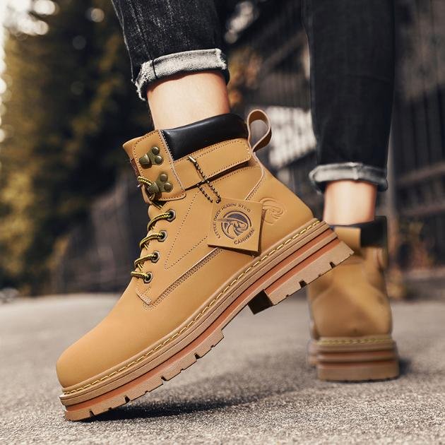 Giày Boot Nam Đế Cao Màu Vàng PALA GN400