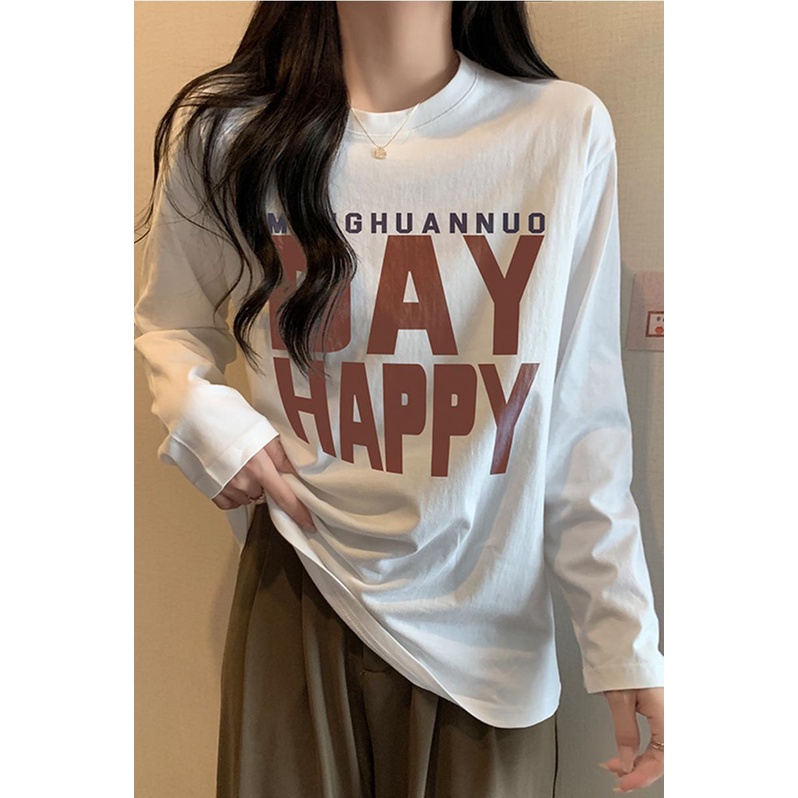 NRVP Áo Thun Nữ Dài Tay Thời Trang Hàn Quốc 2023