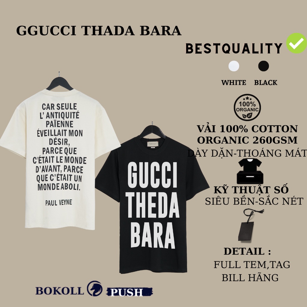 Áo thun unisex GC Theda phong cách LUXURY nam nữ form rộng vải cotton 100% Bestquality hot trend 2022